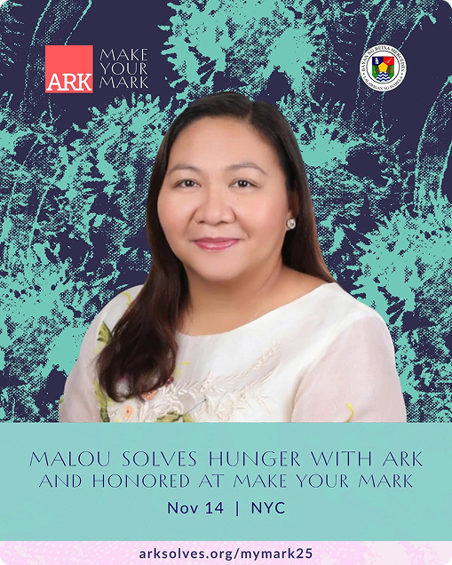 Malou Solves Hunger with Ark and Honored at Make your Mark Nov 14